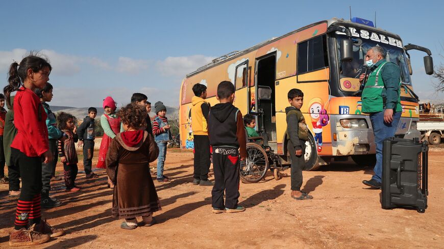 Haranbush camp for displaced Syrians in Idlib