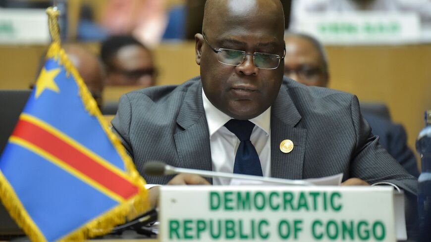 Congolese President Felix Tshisekedi at African Union meeting 