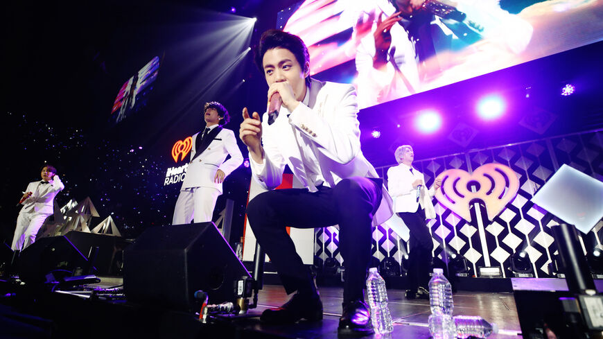 Jin of BTS performs onstage during 102.7 KIIS FM's Jingle Ball 2019 Presented by Capital One at the Forum on Dec. 6, 2019 in Los Angeles, California.