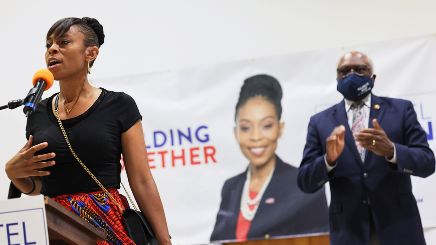 Shontel Brown and Rep. James Clyburn