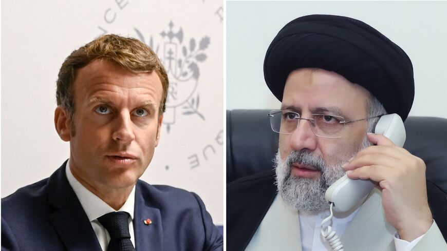 Macron and Raisi 