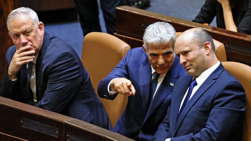 Benny Gantz, Yaid Laid and Naftali Bennett