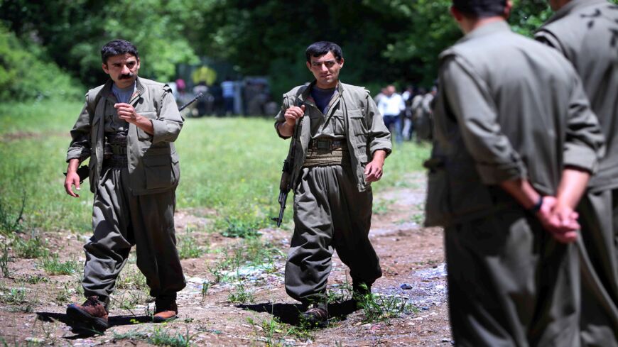 Members of the anti-Iranian group, the Party of Free Life of Kurdistan.