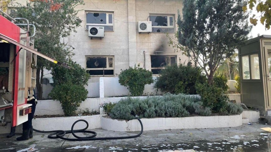 Photos posted on Tuesday show damage following protests.