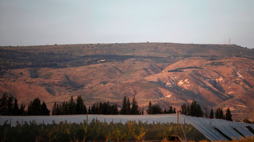 A picture taken on April 23, 2019, shows a general view of the Israeli-annexed Golan Heights, which Israel seized from Syria in the 1967 Six-Day War. 