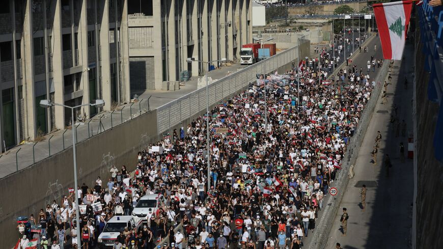 Beirut explosion protest