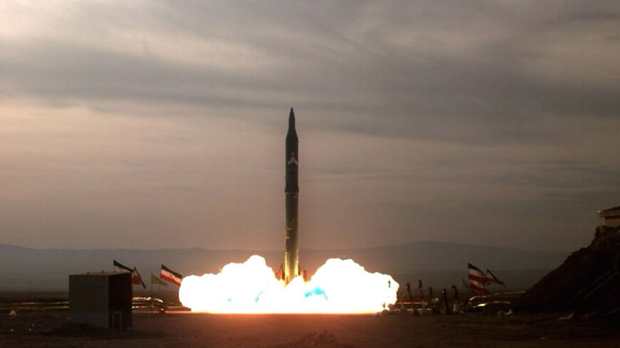 Picture obtained from the Iranian ISNA news agency on December 16, 2009 shows the test-firing at an undisclosed location in Iran of an improved version of the Sejil 2 medium-range missile which the Islamic republic says can reach targets inside Israel. State television said Iran successfully test-fired the two-stage Sejil, powered by solid fuel, which is capable according to Iran of travelling 2,000 kilometres (1,240 miles), which would put arch-foe Israel, most Arab states and parts of Europe, including mu