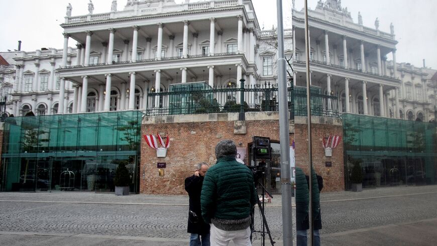 Negotiations to save the Iran nuclear deal are taking place in Vienna's Hotel Palais Coburg, pictured in December 2021