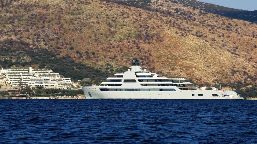 Bermuda-flagged luxury yacht "My Solaris" belonging to Russian oligarch Roman Abramovich.