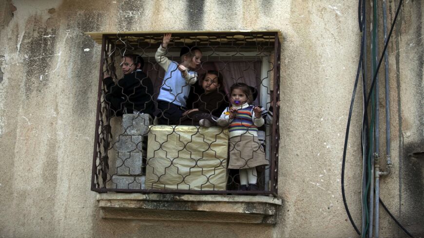 Ultra-Orthodox Jewish children.