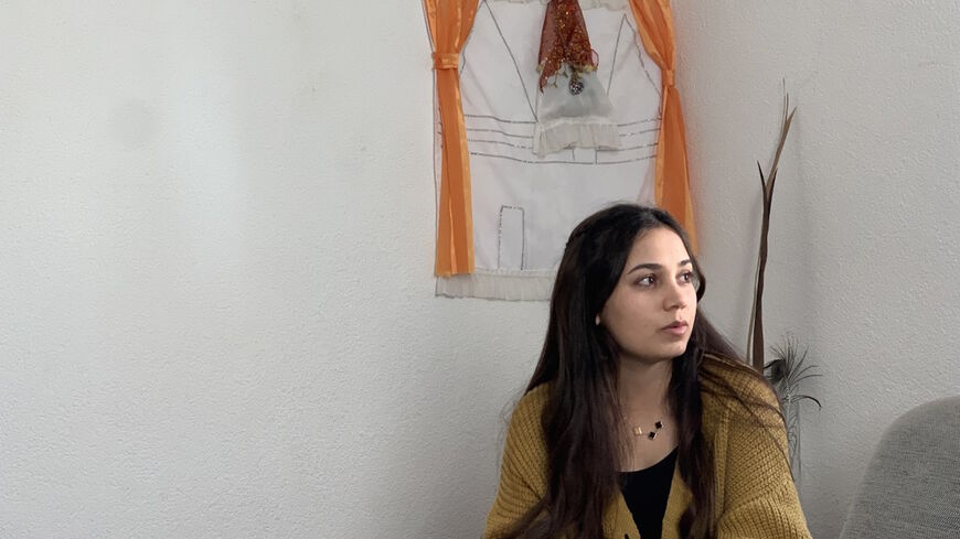 Sipan Murad, a Yazidi girl who was held captive by the Islamic State, at her house in Rottweil, Germany, on Feb. 18, 2022.