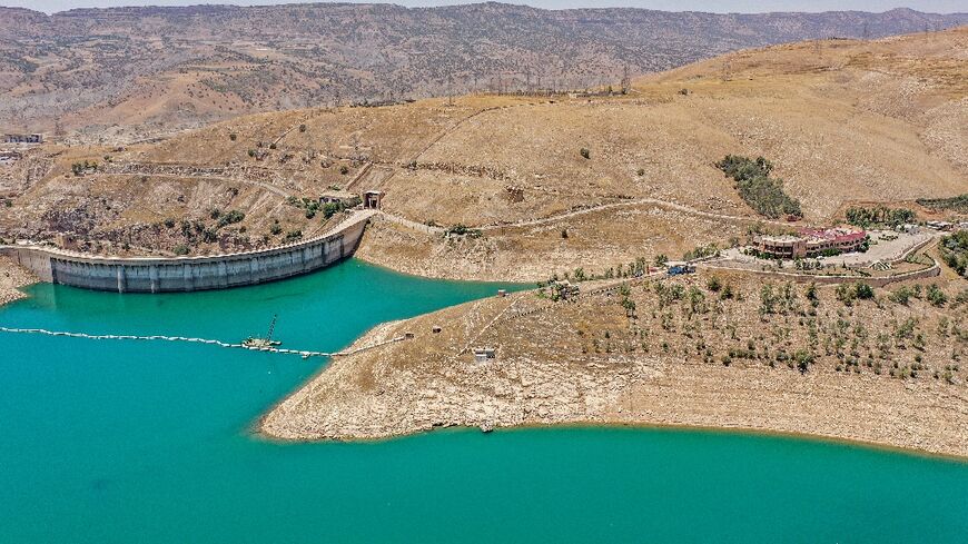 Dukan Dam and reservoir in Iraqi Kurdistan