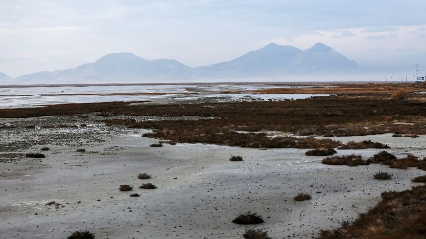 Iran's Lake Urmia, pictured in 2018, has been shrinking since 1995