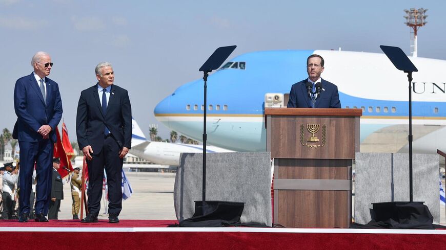 Biden lands in Tel Aviv