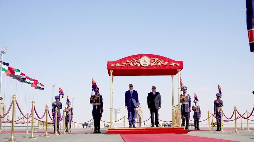 Iraqi Prime Minister Mustafa al-Kadhimi attended a summit today in Egypt’s New Alamein city.