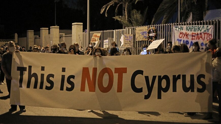 Cypriots protest against corruption, including within the 'golden passport' scheme