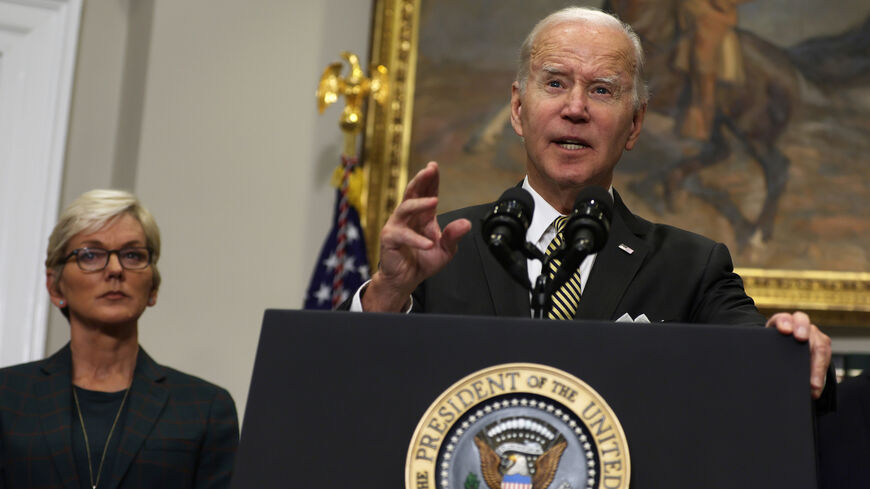 US President Joe Biden delivers remarks on energy.