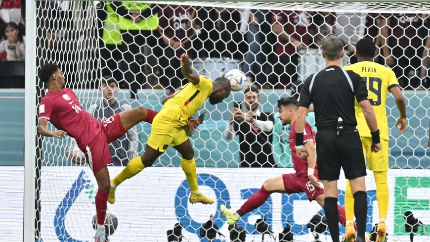 Ecuador forward Enner Valencia headed the ball into the net against host nation Qatar but the goal was disallowed