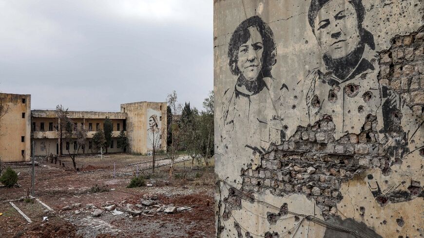 Damage sustained at the headquarters of the Kurdistan Democratic Party of Iran caused by an Iranian cross-border aerial attack in  Koye in Iraqi Kurdistan