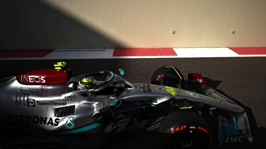 Mercedes' Lewis Hamilton was quickest in the opening practice for the Abu Dhabi Grand Prix