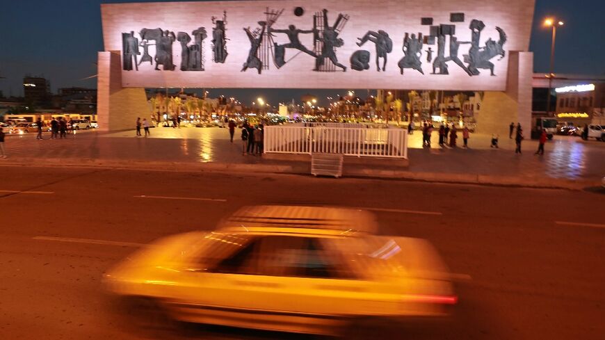 The Freedom Monument, a 50-metre (165-foot) long bas relief made of concrete and metal, honours the 1958 revolution which overthrew Iraq's monarchy