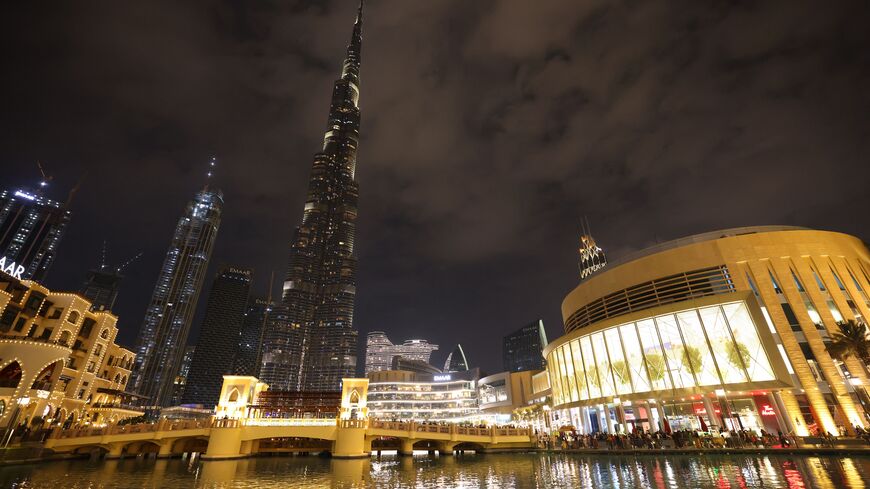 A photograph taken in Dubai on January 4, 2022 shows the world's highest skyscraper Burj Khalifa. (Photo by GIUSEPPE CACACE/AFP via Getty Images)