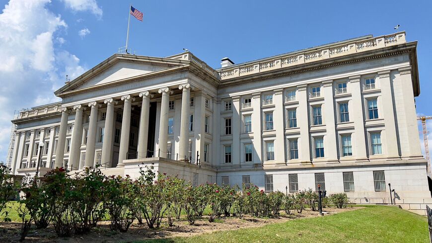 The Department of the Treasury building is seen in Washington, DC, on Aug. 29, 2022.