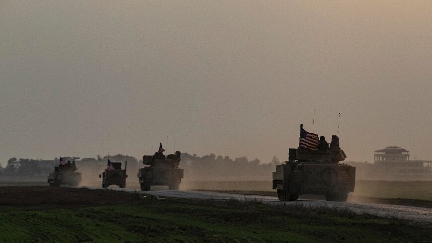 US troops, shown on patrol in Syria's Hasakeh province, back  Kurdish-led Syrian Democratic Forces which regularly carry out operations against jihadists