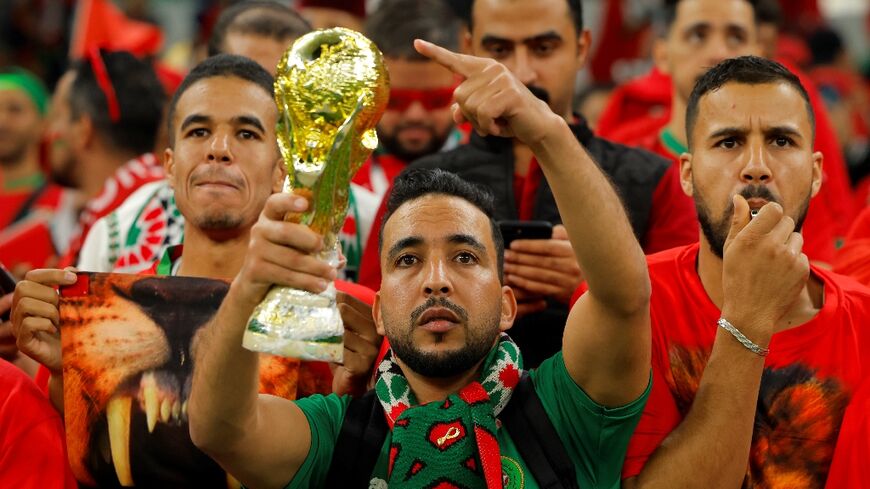 Morocco supporters in Doha: the first African team to reach a football World Cup semi-final has earned them supporters across the continent