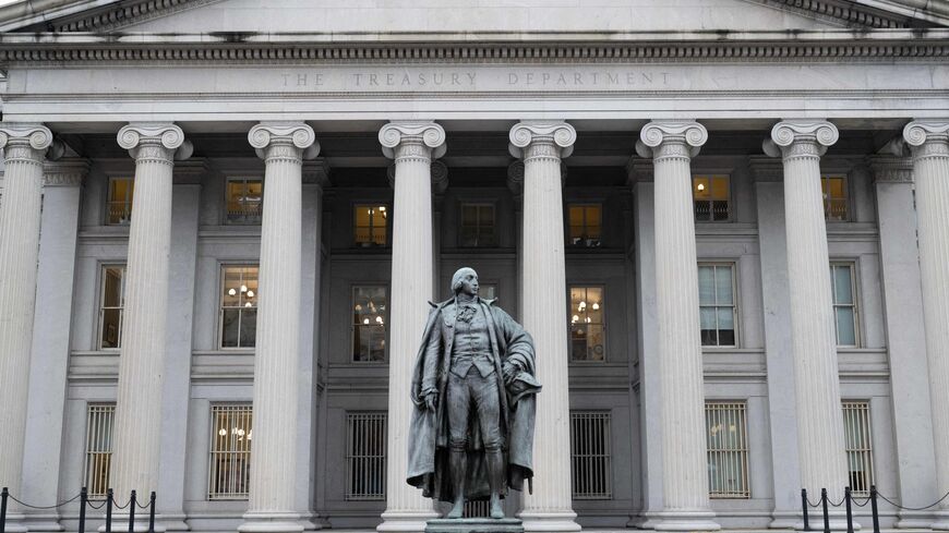 The US Treasury Department building is seen in Washington, DC, January 19, 2023. (Photo by SAUL LOEB/AFP via Getty Images)