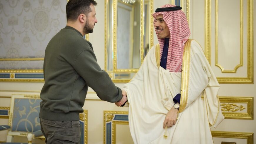 Saudi foreign minister Prince Faisal bin Farhan meets Ukraine's Zelenskyy on first such visit to Kyiv since 1991.