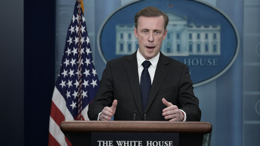 National Security Advisor Jake Sullivan speaks during the daily press briefing at the White House December 12, 2022 in Washington, DC. Sullivan spoke at length about the this week's upcoming U.S-Africa Leaders Summit, with dozens of African leaders visiting Washington, DC. (Photo by Drew Angerer/Getty Images)