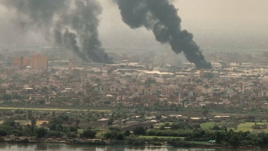 Smoke rises from multiple locations in Khartoum as fighting rages in the Sudanese capital despite the extension of a fragile truce between the country's warring generals