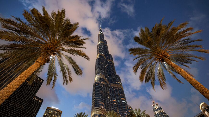 This picture taken on March 23, 2023 shows a view of Dubai's landmark Burj Khalifa skyscraper, the world's tallest building, on the first day of the Muslim holy fasting month of Ramadan. (Photo by Giuseppe CACACE / AFP) (Photo by GIUSEPPE CACACE/AFP via Getty Images)