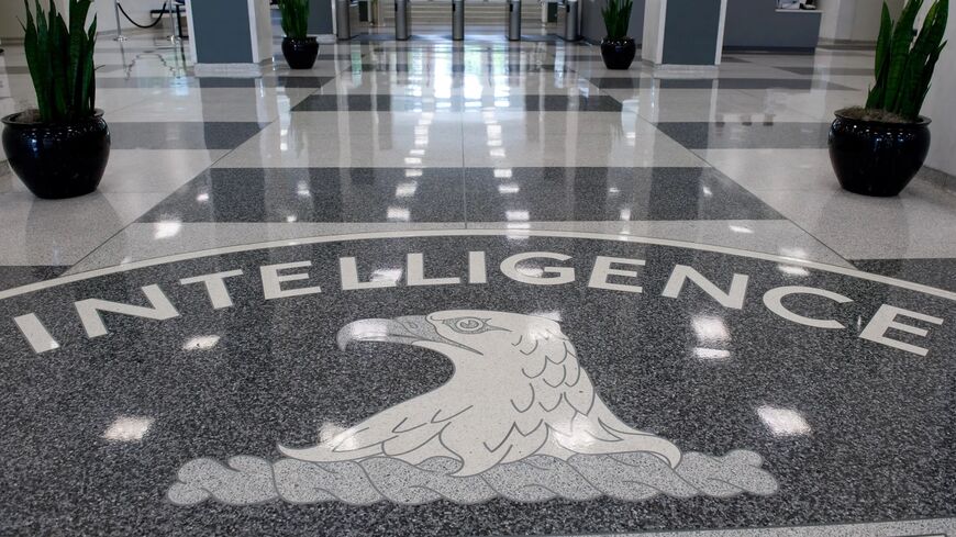 The CIA logo in the lobby of CIA Headquarters in Langley, Va.