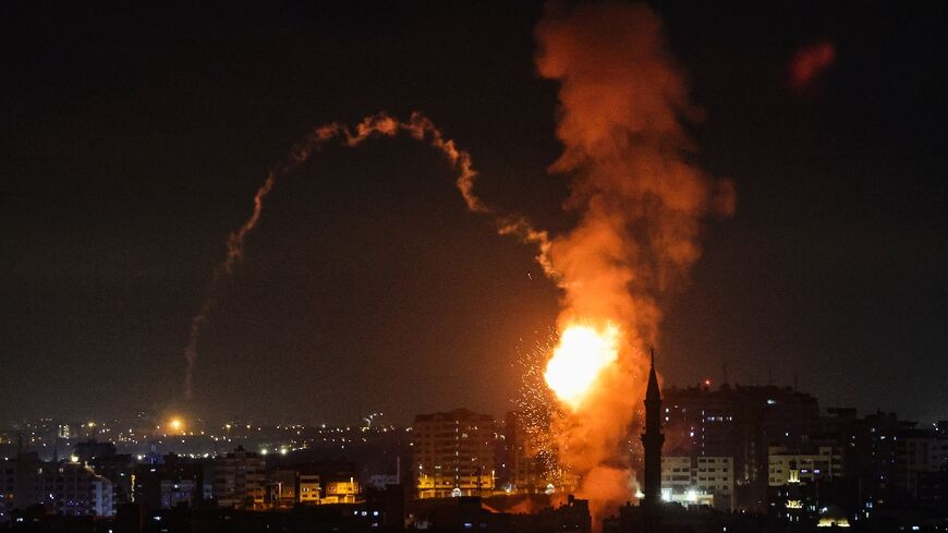 The Israeli military traded fire with Gaza militants on May 2, 2023 in a flare-up of violence following the death in Israeli custody of a Palestinian prisoner on hunger strike