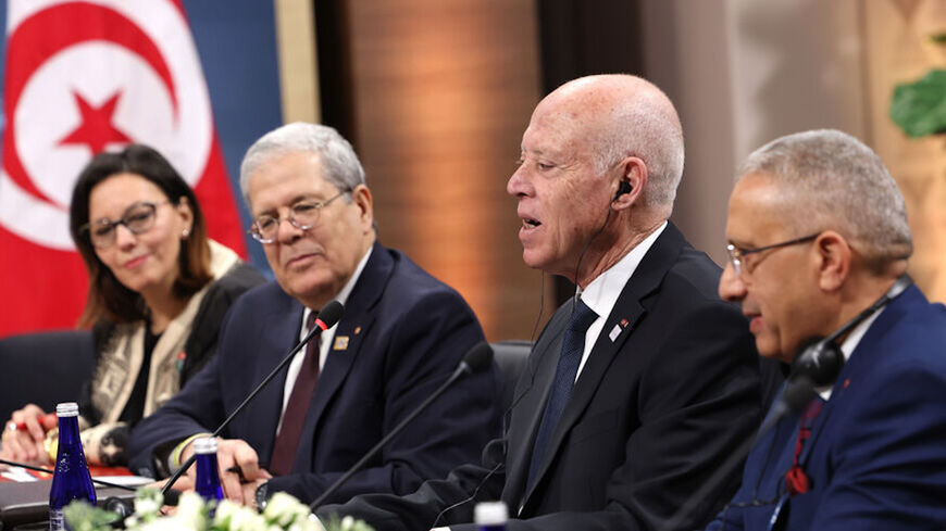 Tunisian President Kais Saied meets with US Secretary of State Antony Blinken.