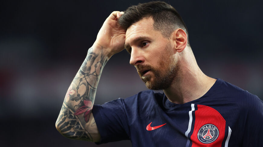 Lionel Messi of Paris Saint-Germain during the Ligue 1 match between Paris Saint-Germain and Clermont Foot at Parc des Princes on June 03, 2023 in Paris, France.