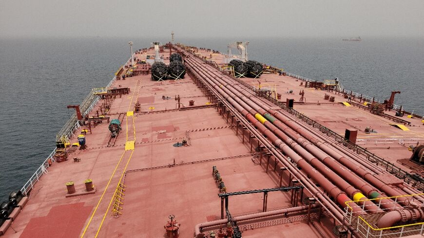 Nautica vessel off the coast of Yemen western port of Hodeida, to be used for a risky operation to pump more than a million barrels of oil from a decaying tanker and prevent a catastrophic spill