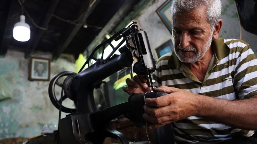 Lebanese cobbler Walid al-Suri says demand has increased since Lebanon's economic collpase, but 'there are no profits'