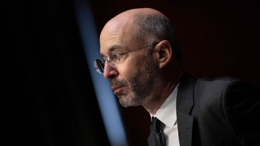 Robert Malley, Biden administration special envoy for Iran, testifies about the JCPOA during a hearing of the Senate Foreign Relations Committee on Capitol Hill, Washington, May 25, 2022.