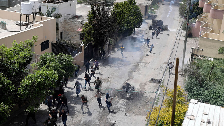 Bullet-ridden buildings are seen at the Ain el-Hilweh camp following the latest flare-up in the Palestinian refugee camp, Sidon, Lebanon, Aug. 4, 2023.