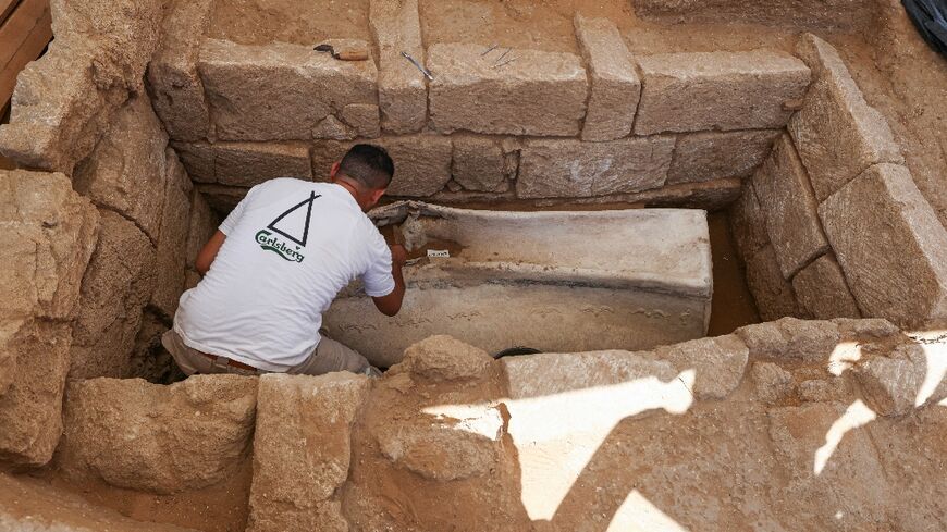 The discovery marks the first complete Roman necropolis, or cemetery, fully unearthed in Gaza