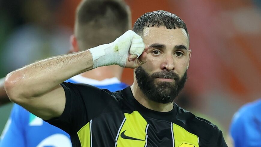 Karim Benzema in action for Al-Ittihad last week