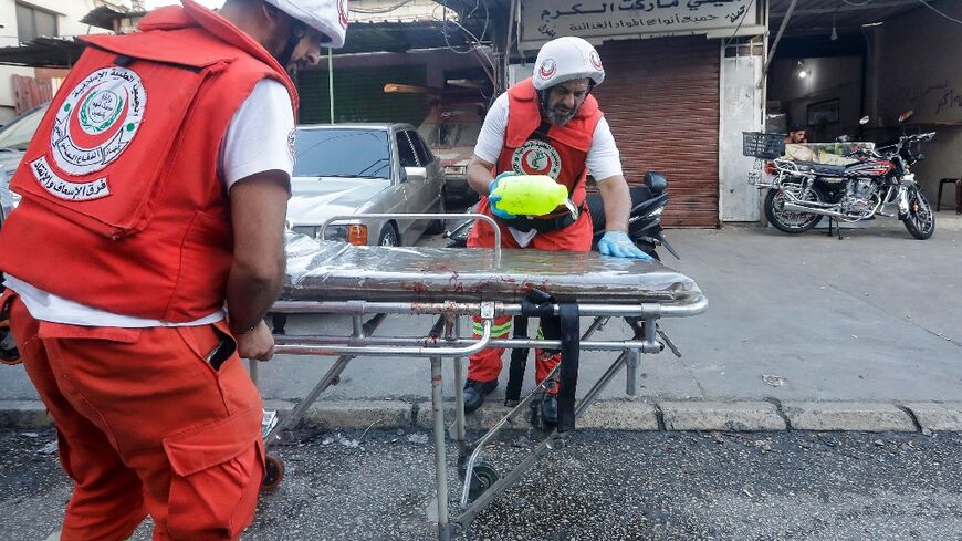 Families have fled Ain al-Helweh in south Lebanon as a fresh outbreak of violence rocked the Palestinian refugee camp