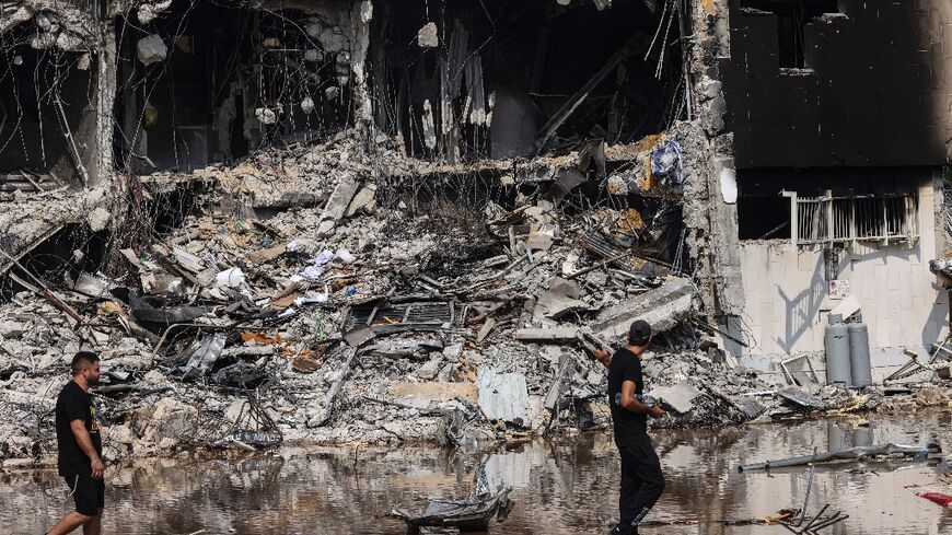 The remains of Sderot police station