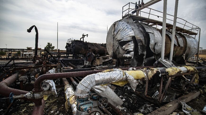 The Aliyan oil facility on the outskirts of Rumaylan in Syria's Kurdish-controlled northeastern Hasakeh province was damaged in the strikes