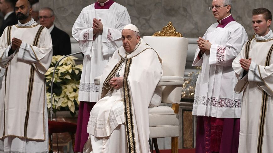 'Tonight our hearts are in Bethlehem' Pope Francis said in his Christmas Eve mass at  St. Peter's Basilica in the Vatican