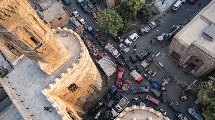 Bab Zeweila, one of three remaining medieval gates in the old city walls of Cairo 