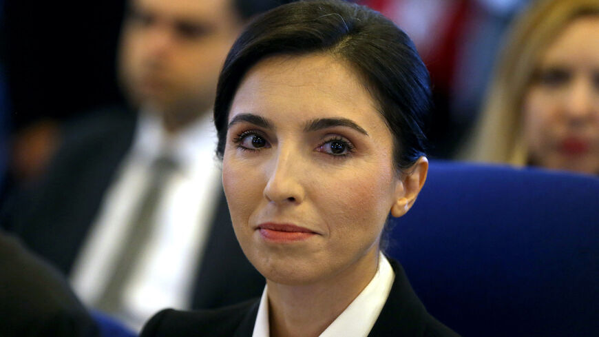 Turkish Central Bank Governor Hafize Gaye Erkan attends the Planning and Budget Commission of the Turkish Grand National Assembly (GNAT) in Ankara on Oct. 3, 2023.